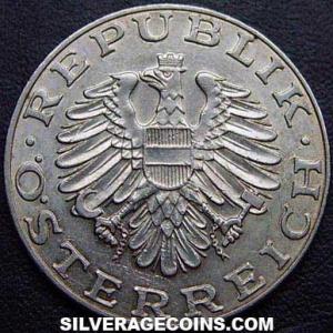 1974 Austrian 10 Schillings (Obverse)