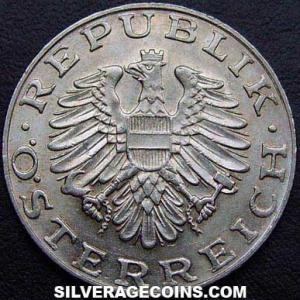 1976 Austrian 10 Schillings (Obverse)