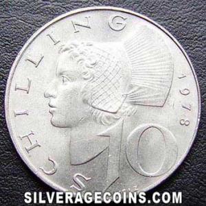 1978 Austrian 10 Schillings (Reverse)