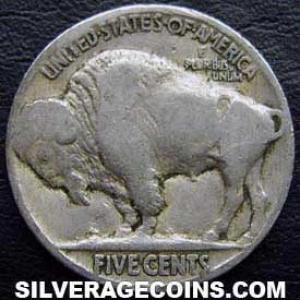1918 United States "Buffalo Nickel" 5 Cents (Reverse)