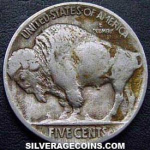 1924 United States "Buffalo Nickel" 5 Cents (Reverse)