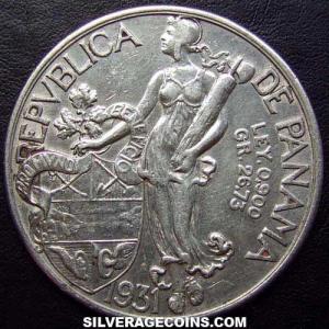 1931 Panamanian Silver Balboa (Obverse)