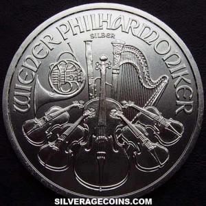 2012 Austrian 1.5 Euros 1 Ounce Silver Philharmonic (Reverse)
