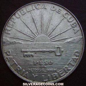 ND (1953) Cuban Silver Peso (centennial of Jose Marti) (Obverse)