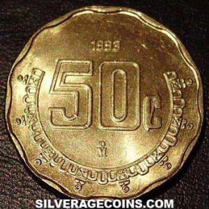 1993 Mexican 50 Centavos (Reverse)