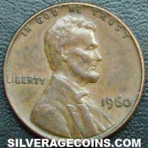 1960 high 9 United States "Lincoln Memorial" Cent (Obverse)