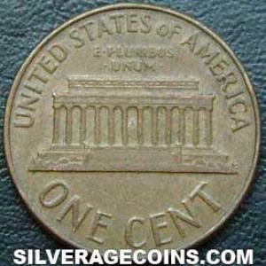 1962 D United States "Lincoln Memorial" Cent (Reverse)