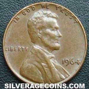 1964 United States "Lincoln Memorial" Cent (Obverse)