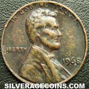 1968 United States "Lincoln Memorial" Cent (Obverse)