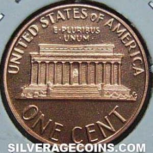 1984 S United States "Lincoln Memorial" Cent (Reverse)