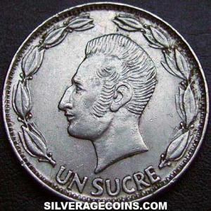 1980 Ecuadorian Sucre (Reverse)