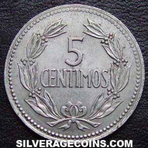 1964 (m) Venezuelan 5 Cents (Reverse)