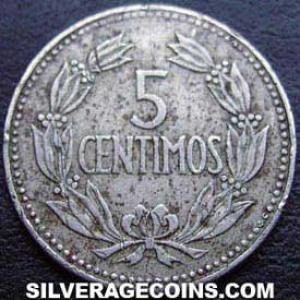 1965 (m) Venezuelan 5 Cents (Reverse)