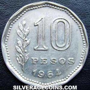 1964 Argentinian 10 Pesos (Reverse)
