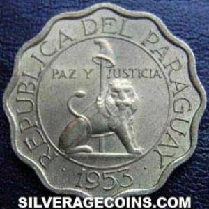 1953 Paraguayan 15 Cents (Obverse)