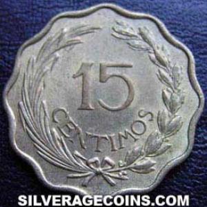 1953 Paraguayan 15 Cents (Reverse)