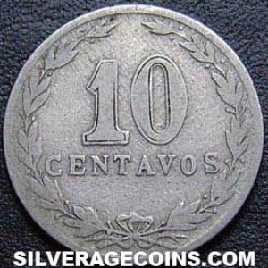 1897 Argentinian 10 Cents (Reverse)