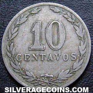1898 Argentinian 10 Cents (Reverse)