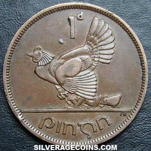 1949 Irish Bronze Penny (Reverse)