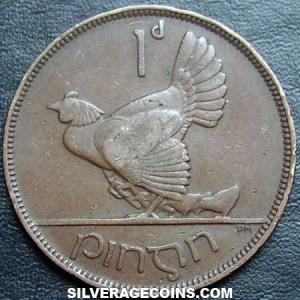 1937 Irish Bronze Penny (Reverse)
